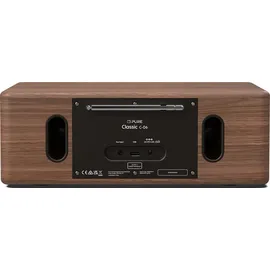 Pure Classic C-D6 Digitalradio Coffee Schwarz/Walnuss EU/UK