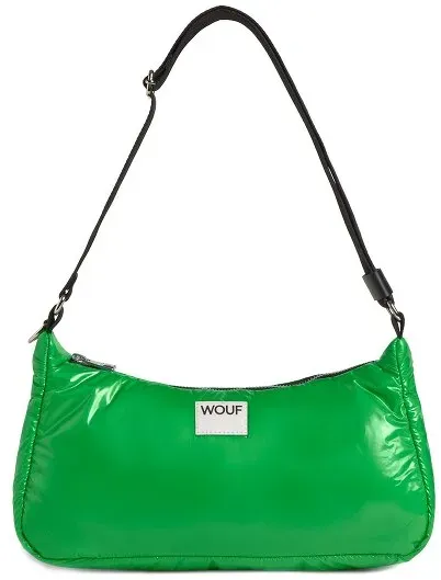 Wouf Glossy Schultertasche 34 cm  grün