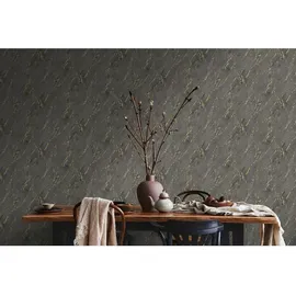 A.S. Création Marmoroptik Vliestapete 10 m x 0,53 m 300 g Gold/Grau/Schwarz 388175
