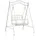 vidaXL Schaukelbank 113 x 121,5 x 168 cm Antik Weiß