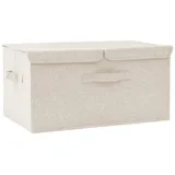 vidaXL Aufbewahrungsbox Stoff 50x30x25 cm Creme