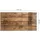 Tulup Funkenschutzplatte Glas 140 x 70 x 0,4 cm Braun
