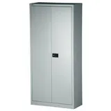 BISLEY Flügeltürenschrank Metall 40 x 91,4 x 195 cm Silber