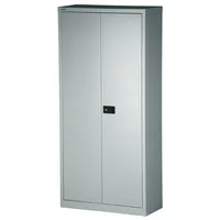 BISLEY Flügeltürenschrank Metall 40 x 91,4 x 195 cm Silber