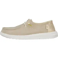 Hey Dude Shoes Wendy Metallic Sparkle in Grau 39