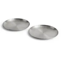 HAY Outdoor Market Teller 2er Set 2er Set Silber