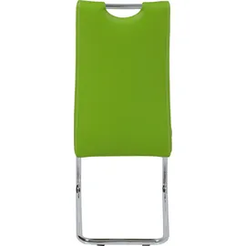 Hela Freischwinger Flora Kunstleder grün 4er Set
