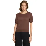Betty & Co Feinstrickpullover mit Lurexfaden Braun L