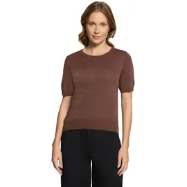 Betty & Co Feinstrickpullover mit Lurexfaden Braun L