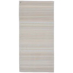 PIP Studio Duschtuch Geometric Print 70 x 140 cm Baumwolle Beige Sand