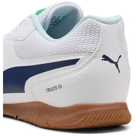 Puma Truco Iii Fußballschuh für Damen und Herren, Puma White Aqua Fizzy Light, 43 EU