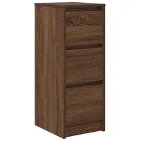 VidaXL Sideboard Braun Eichen-Optik 29,5x34x76 cm Holzwerkstoff vidaXL