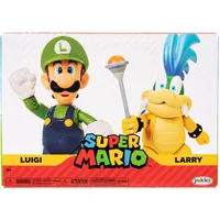 Super Mario 410644 2 Stück Actionfiguren, Luigi Vs. Larry Koopa