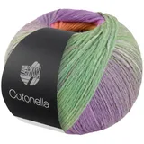 Lana Grossa Häkelwolle Cotonella Blau/Gelb/Grün 100 g 280 m