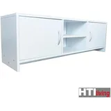 Hti-Living Thekla Lowboard 120 x 30 x 37,5 cm Weiß Spanplatte/Holzwerkstoff