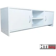 Hti-Living Thekla Lowboard 120 x 30 x 37,5 cm Weiß Spanplatte/Holzwerkstoff