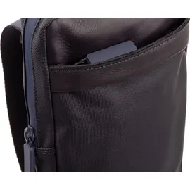 h2nd CityLights CL.14275 Umhängetasche Leder/Canvas Navy