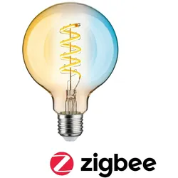 Paulmann Filament 230V Smart Home Zigbee 3.0 LED Globe G95 E27  600lm 7,5W Tunable White dimmbar Gold 29159