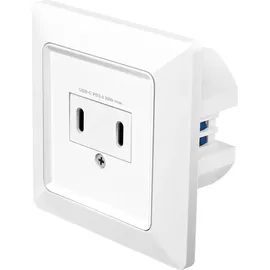 Logilink Unterputz-Steckdose 2x USB-C PD weiß