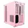 TALIUS Cronos Orchid Gaming-Gehäuse, Hartglas, RGB-Ventilatoren (erhältlich in DREI Farben) (Rosa)