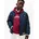 Padded Graphic Bomber Blau 122