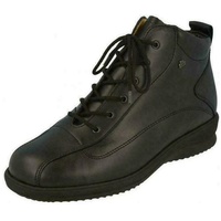 Finn Comfort Aarau, Black Leather Boots 39 EU - 39.5 EU Weit