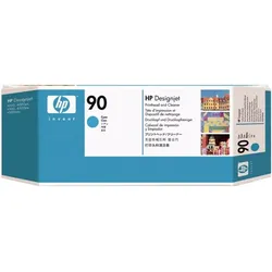hp Druckkopf und Druckkopfreiniger 90 cyan für DesignJet 4000, 4000ps,
