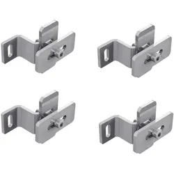 Stabmattenzaun / Stabgitterzaun PV Modul Befestigungsset- 2% Rabatt bei Vorkasse - 0% MwSt. (gem. § 12 Abs. 3 UStG)