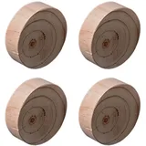NANNAN3360 4 Stück Sofaerhöher Möbelerhöhung aus Massivholz Möbelfüße Schwerlast Betterhöher Holz Stützbeine, für Tisch Couch Stuhl Sofa (10 × 3cm)