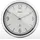 MEBUS Funk-Wanduhr 25,8 cm 19810 silber/weiß
