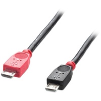 Lindy USB 2.0 Kabel Typ Micro-B - Micro-B OTG 1m Schwarz mit OTG-Funktion