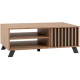 MID.YOU Couchtisch Anthrazit, Eiche Artisan rechteckig 67x42x110.5 cm