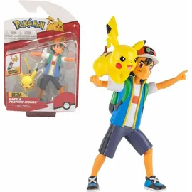 Jazwares Pokémon - Battle Feature Figure Ash & Pikachu (PKW2473)