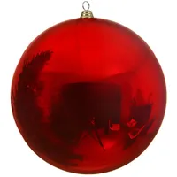 Christmas Decorations Weihnachtsbaumkugeln bruchfest Ø 40 cm 1 Stück rot glanz