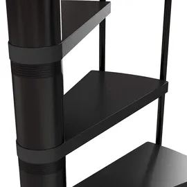 DOLLE Spindeltreppe Calgary Ø 120 cm Metallelemente Anthrazit 11 Stufen FSC®