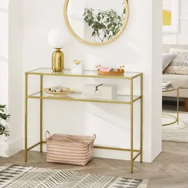 VASAGLE Konsolentisch Gold
