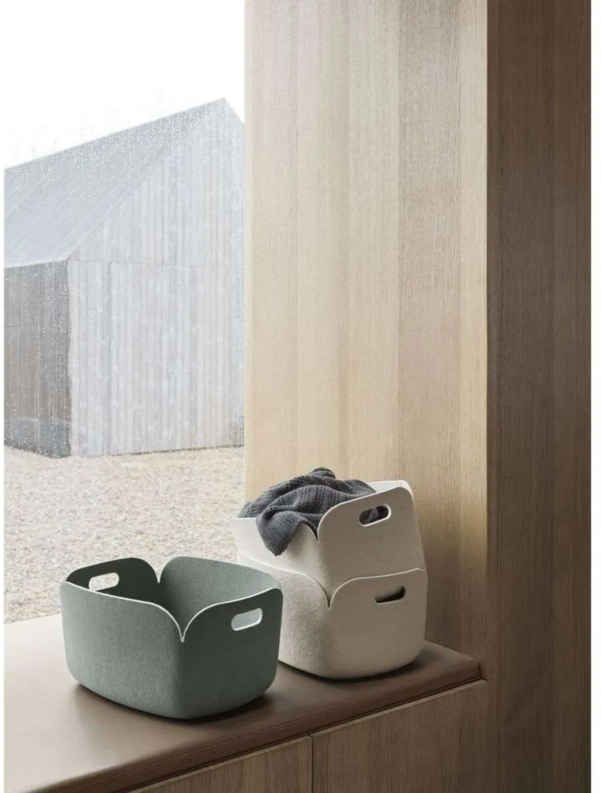 Aufbewahrung Muuto, Braun / Rost, Stoff / Textil - 48 - 23