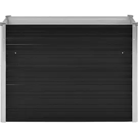 vidaXL Garten-Hochbeet verzinkter Stahl rechteckig 100 x 40 x 77 cm Anthrazit 