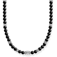 Thomas Sabo Kette Elemente Onyx Silber