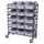 Cordes Eurokastenwagen Kunststoff 1240x610mm Anthrazitgrau mit 15 Kunststoffkisten