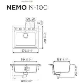 Schock Nemo N-100 Unterbau croma + Excenterbetätigung