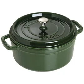 Staub Cocotte 24 cm rund basilikumgrün