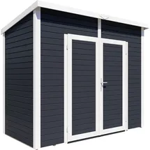 BERTILO Gerätehaus Timmo 2 - 19 mm anthrazit Timmo 2: 244x121 cm