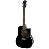 Epiphone AJ-220SCE EV Ebony Black