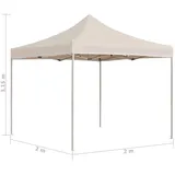 vidaXL Alu Profi-Partyzelt 2 x 2 m creme
