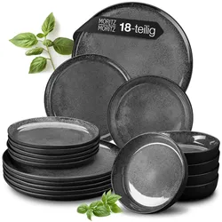 Moritz & Moritz Gourmet Tafelservice – 18-teilig – Anthrazit – Modell 2389