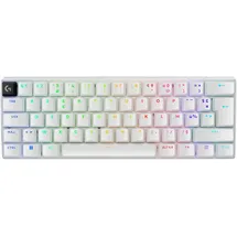 Logitech G PRO X 60 Lightspeed kabellose Gaming-Tastatur, Clavier Français AZERTY, Weiß