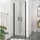 Aurlane Glasdusche Black Calm 80 Schwarz 80 cm x 200 cm