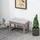 Homcom Fußbank Polsterhocker 68 x 42 x 38 cm Grau