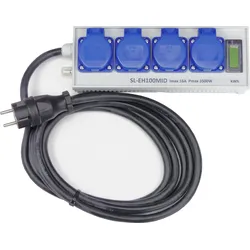 Energie- und Stundenzähler als 4fach-Steckdosenleiste SL-EH100MID (geeicht)